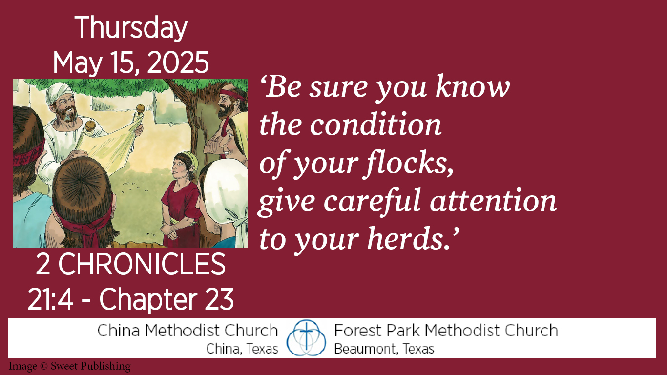 Be sure you know the condition of your flocks, give careful attention to your herds.