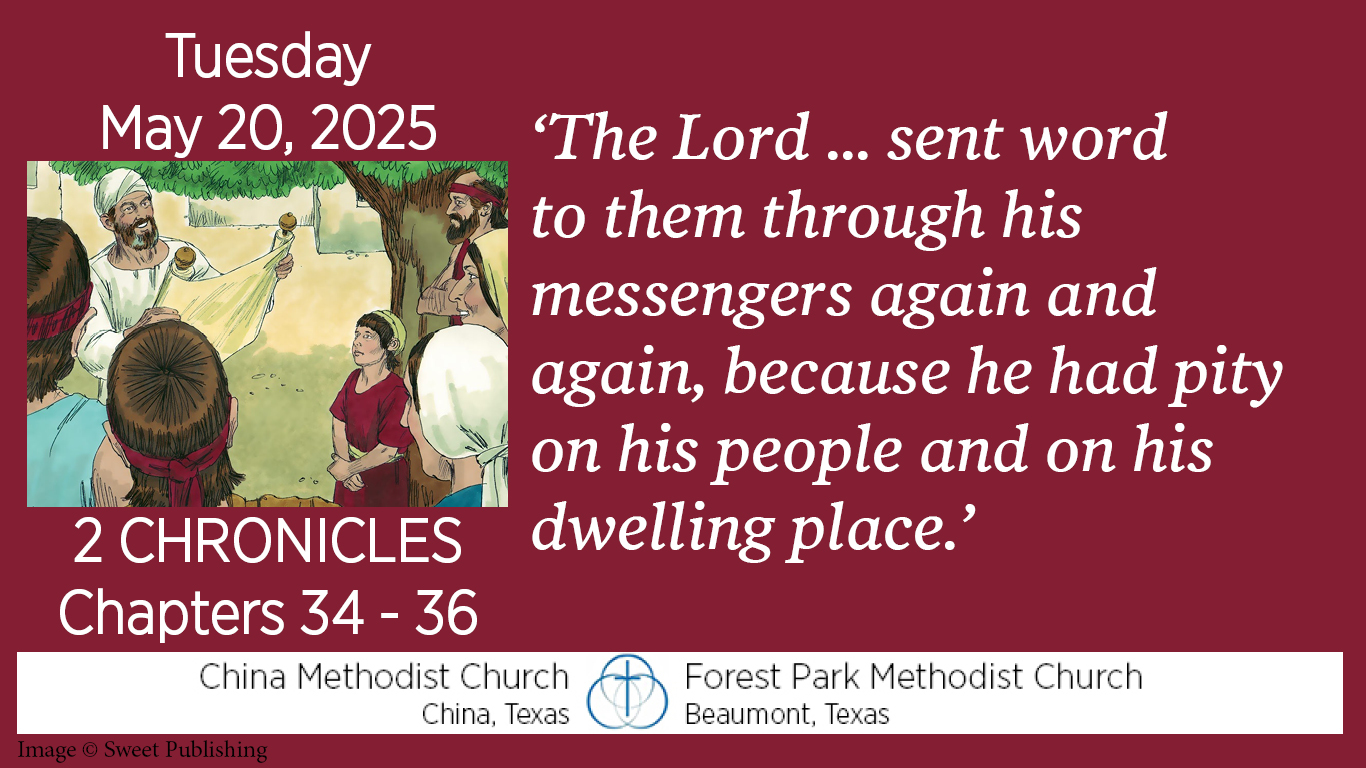 The Lord ... sent word to them through his messengers again and again, because he had pity on his people and on his dwelling place.