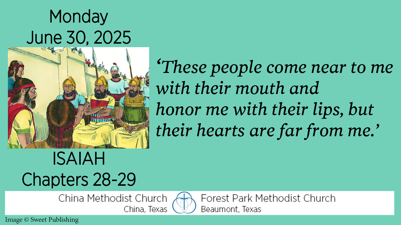These people come near to me with their mouth and honor me with their lips, but their hearts are far from me.